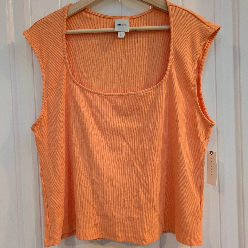 Anthropologie Maeve Sleeveless Ribbed Top